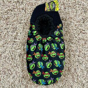 Teenage Mutant Ninja Turtles Fuzzy Babba Slipper Socks 1-Pair Men's L/XL (10-12)